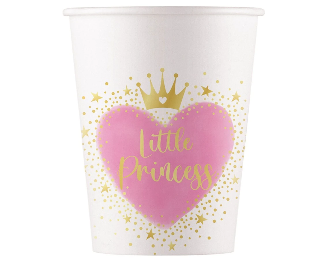Paper cups My little Princess FSC, 200 ml, 8 pcs.