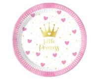 Paper plates My little Princess FSC, 20 cm, 8 pcs.