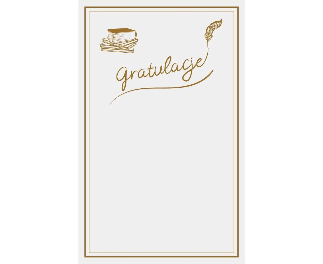 Congratulations card, 13x20,5 cm