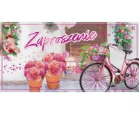 General invitation, Bicycle, 17x8,5 cm, 10 pcs.