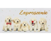 General invitation, Dogs, 17x8,5 cm, 10 pcs.
