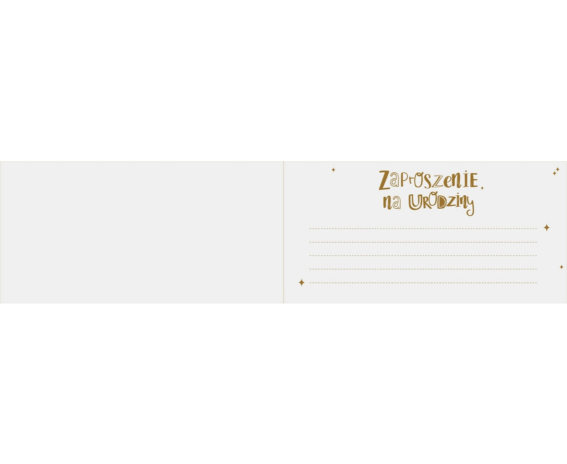 Invitation for a birthday party, 17x8,5 cm, 10 pcs.