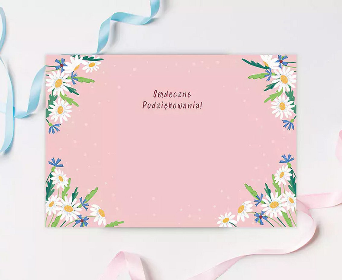 Greeting Card Card Card B6 WITH THANKS , 1 pc. EOL