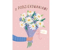 Greeting Card Card Card B6 WITH THANKS , 1 pc. EOL