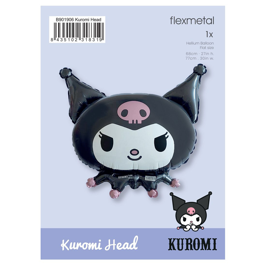 Foil balloon 24" FX- Kuromi, packed EOL