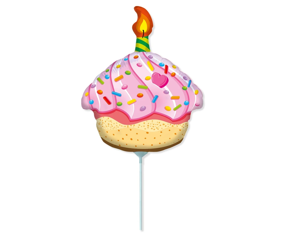 Foil balloon 14" FX - Muffin,  unpacked (flat)