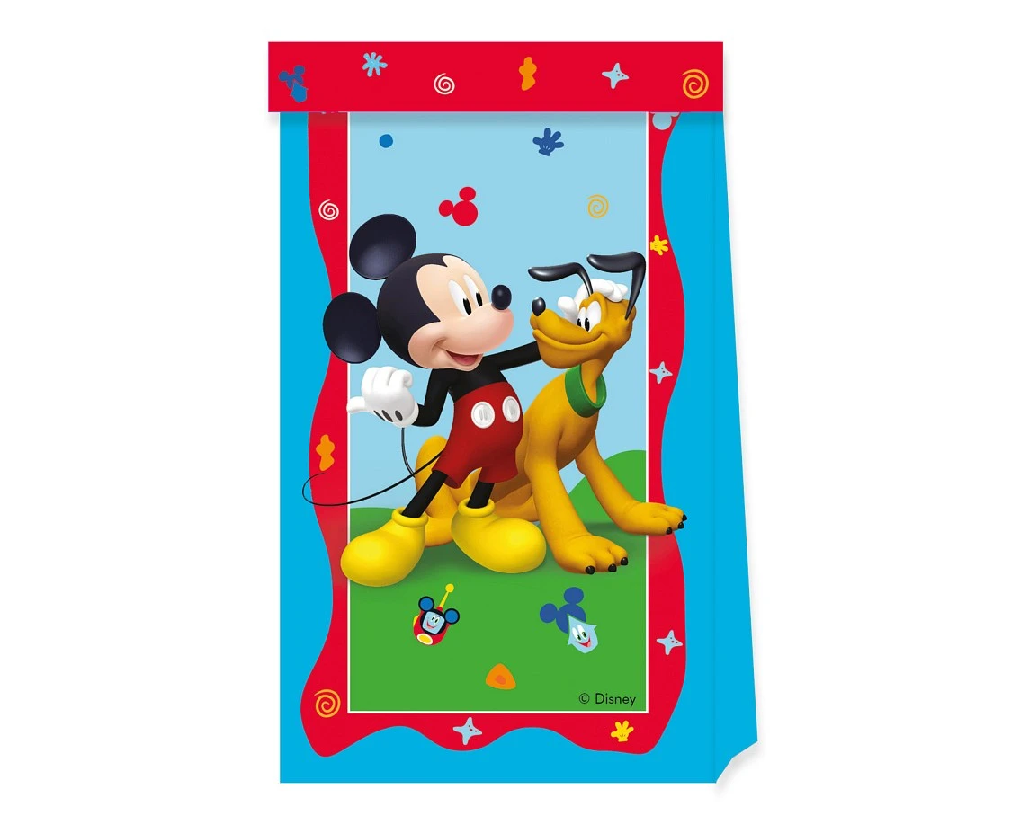 Mickey Mouse paper bags, 4 pcs.