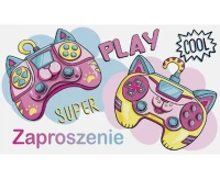POLMAK Invitation Z 160x95 Children''s - Girl, 10 pcs.