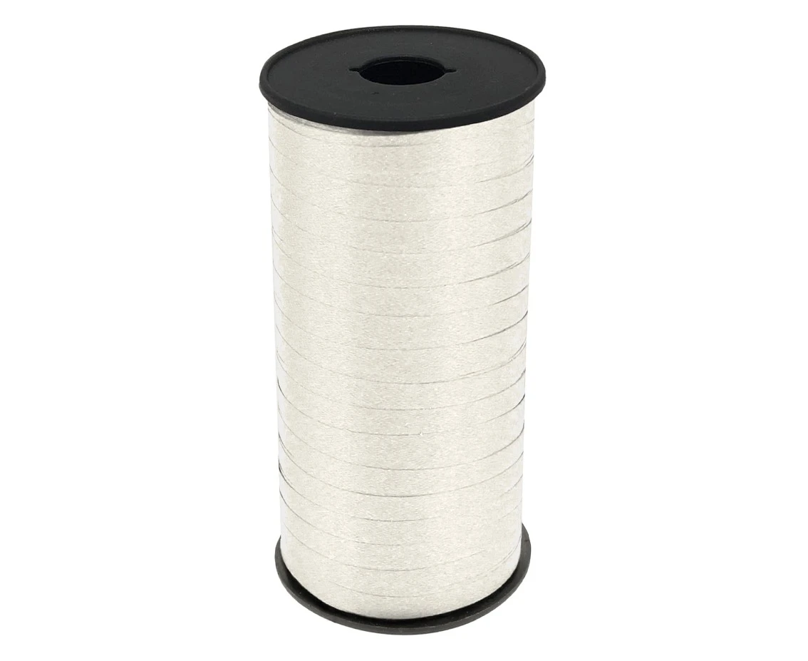 Luster ribbon, white, 100y (92 m)