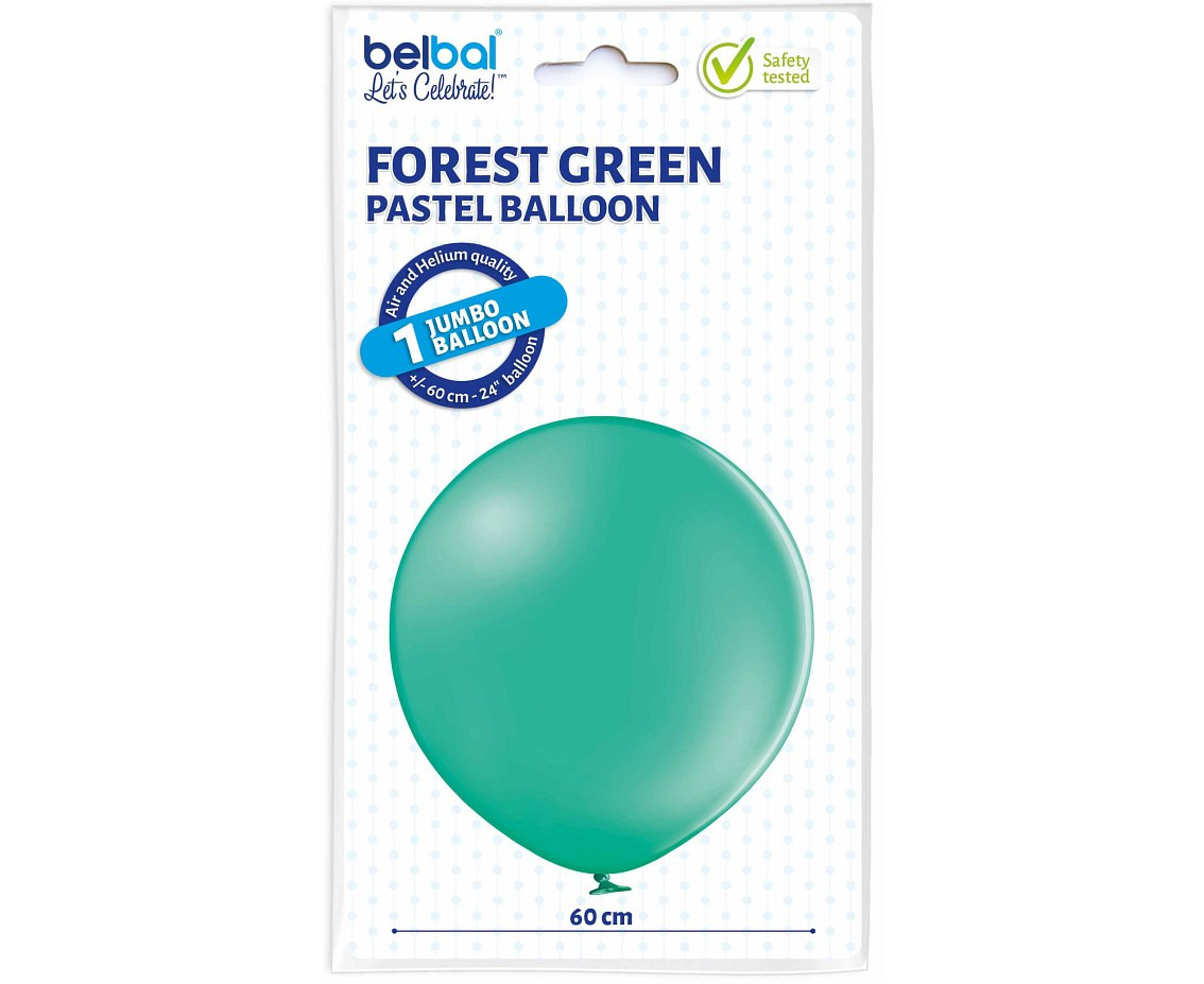 Balloons Belbal 24", B250-005, forest green, 5pcs