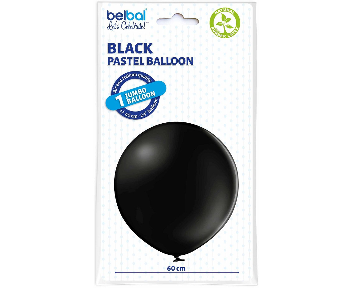 Balloons Belbal 24", B250-025, black, 5pcs