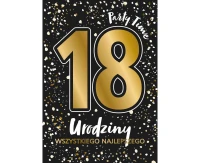 Greeting Card Card A5 18 GLAMOUR BLACK, 1 pc.