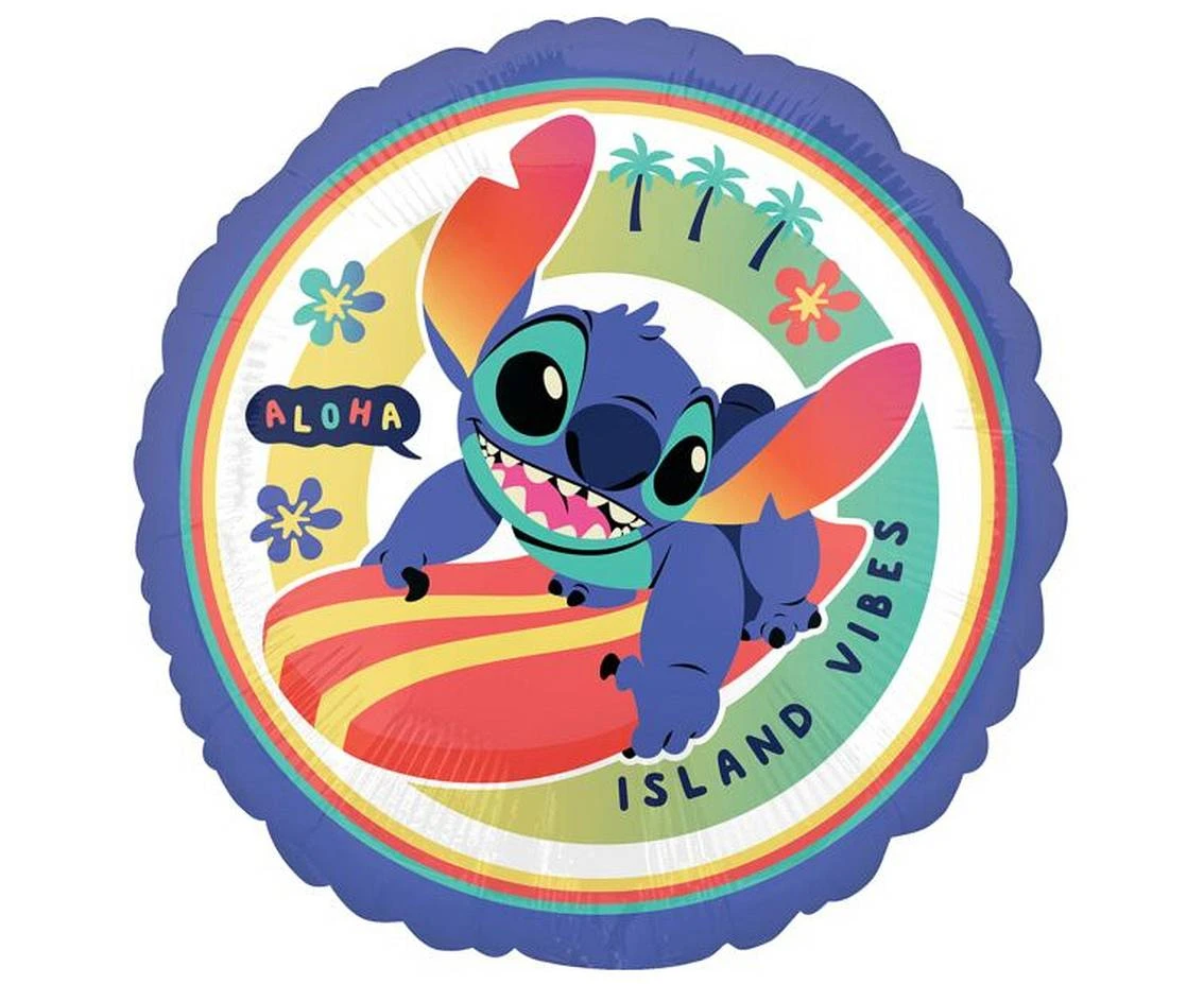 Foil Balloon shape Stitch Disney 18", 45 cm EOL