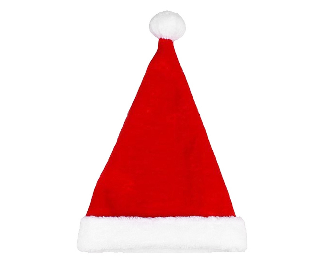 Santa hat, plush, 30x44 cm