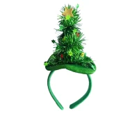 Headband, green Christmas tree