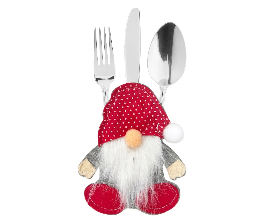 Cuttlery holder, Christmas Gnome