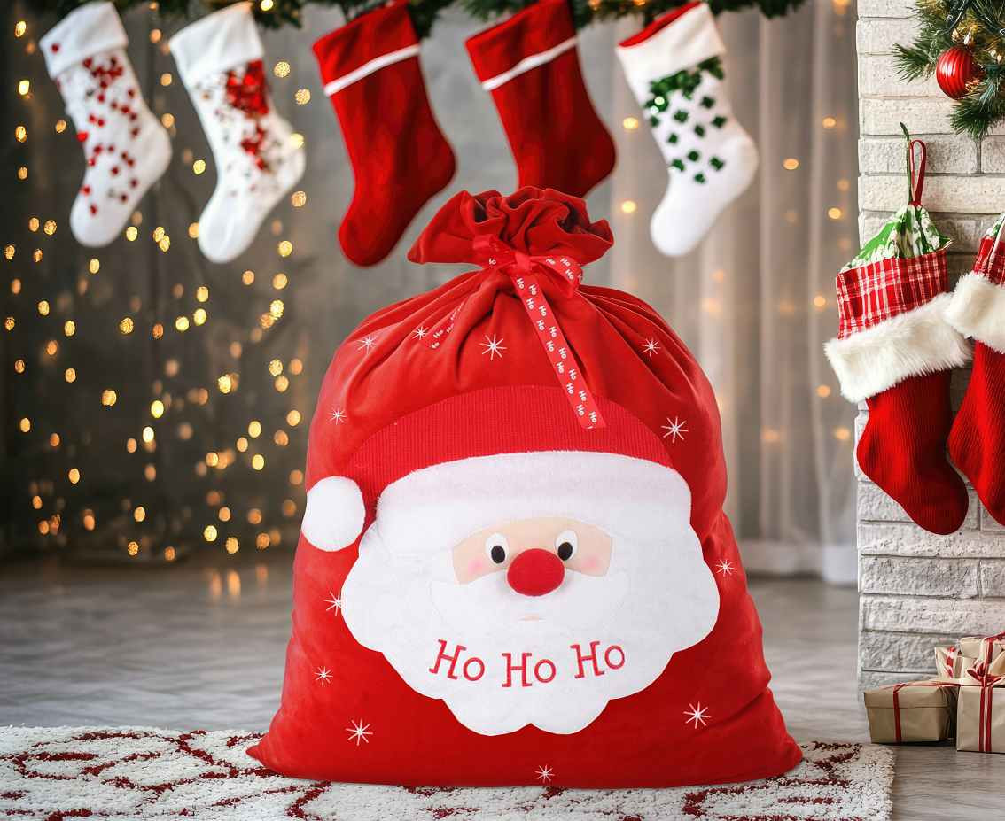 Santa gift bag, 50x75 cm