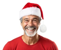 Santa hat, plush, 31x41 cm