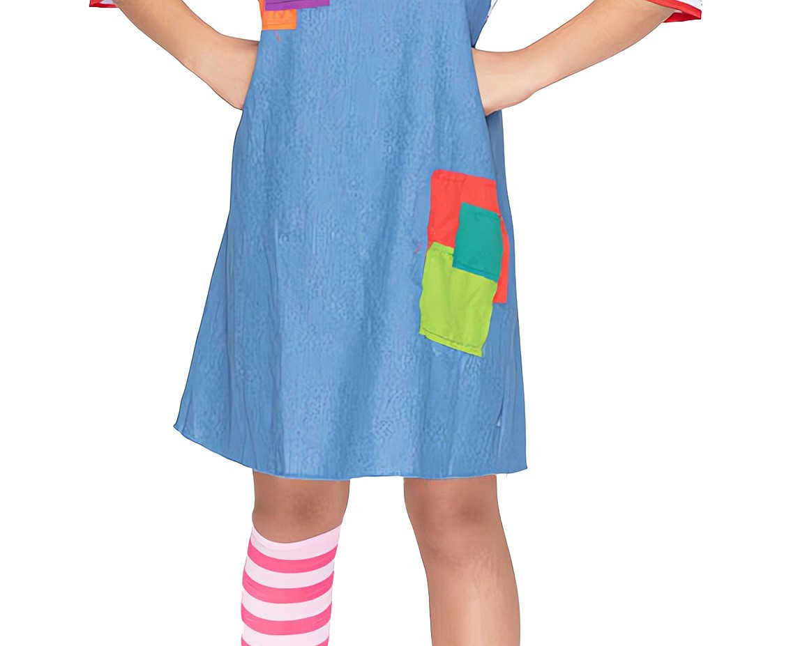 Costume for kids Crazy Girl (dress) size 110/120 cm