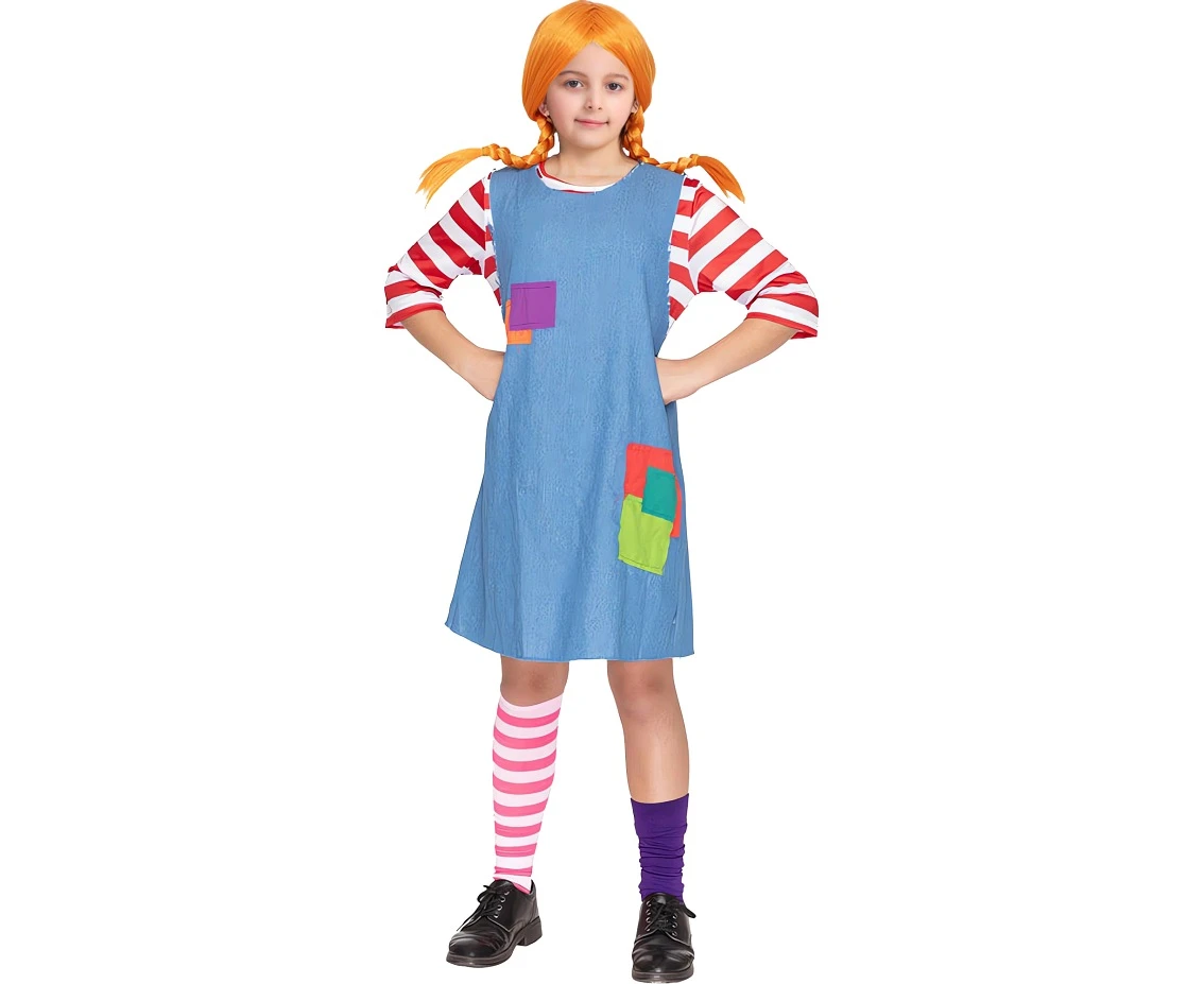 Costume for kids Crazy Girl (dress) size 130/140 cm