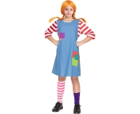 Costume for kids Crazy Girl (dress) size 130/140 cm
