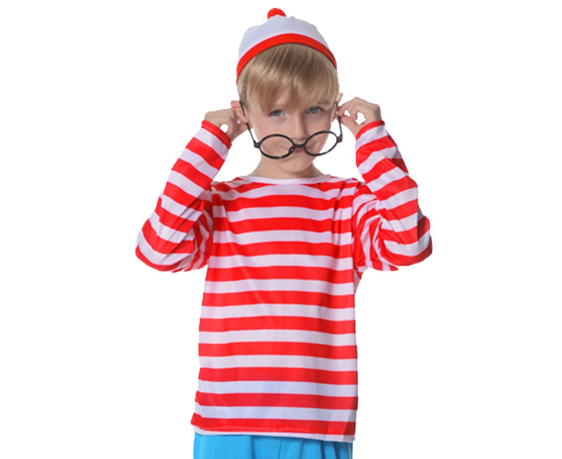 Role play-set for kids Curious Boy (hat, glasses, top, pants) size 110/120 cm