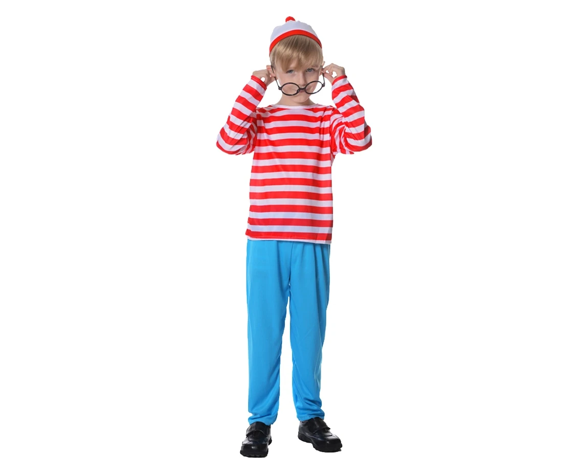 Role play-set for kids Curious Boy (hat, glasses, top, pants) size 130/140 cm