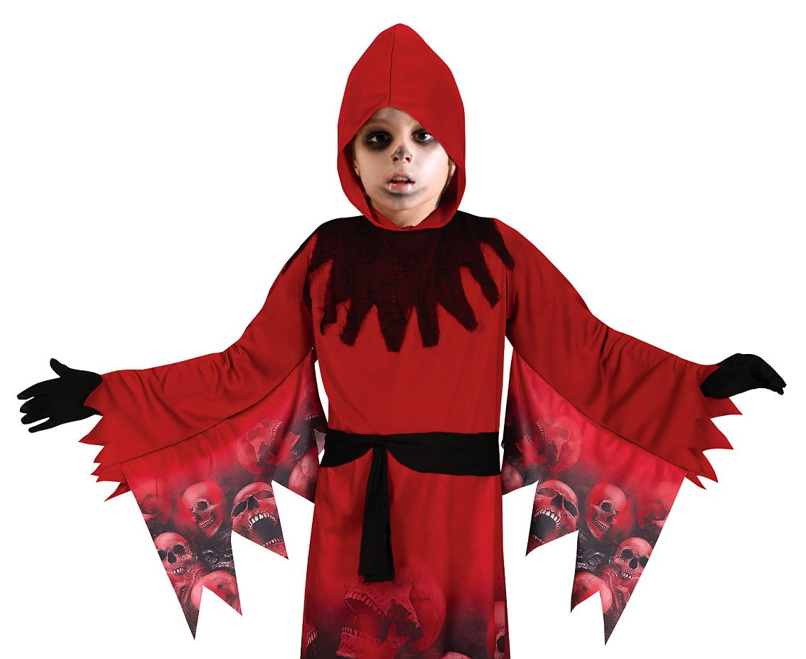 Costume for kids Red Demon (robe) size 110/120 cm