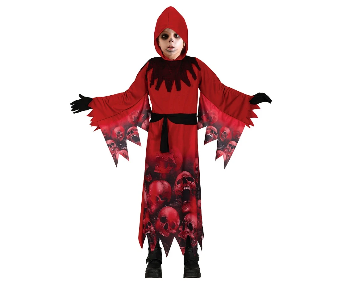 Costume for kids Red Demon (robe) size 130/140 cm