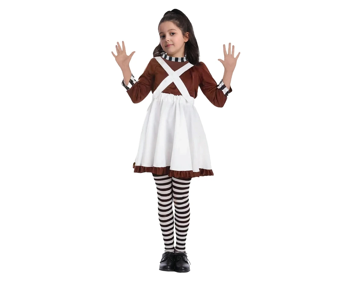 Role play-set for kids Crazy Girl (dress, socks) size 130/140 cm