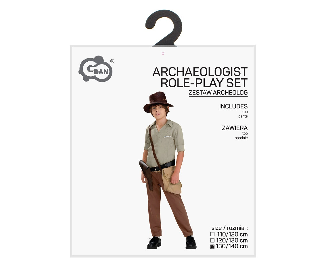Role play-set for kids Archaeologist (top, pants) size 130/140 cm