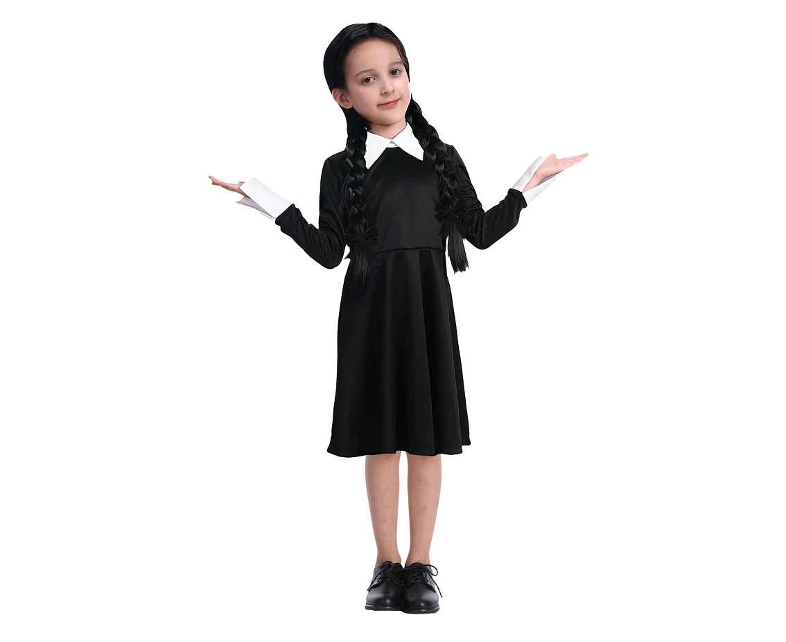 Costume for kids Dark Girl (dress) size 110/120 cm