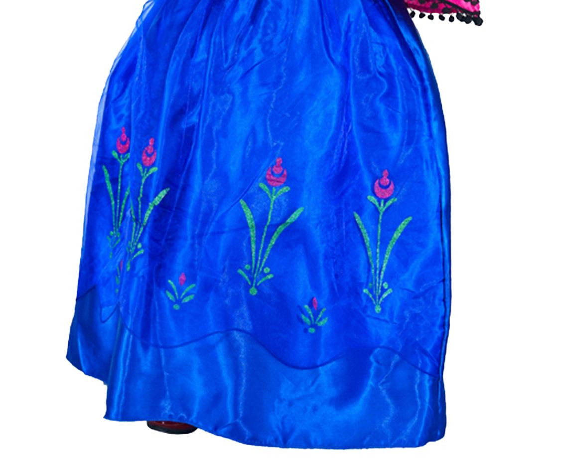 Role play-set for kids Princess pink and blue (dress, capelet) size 110/120 cm