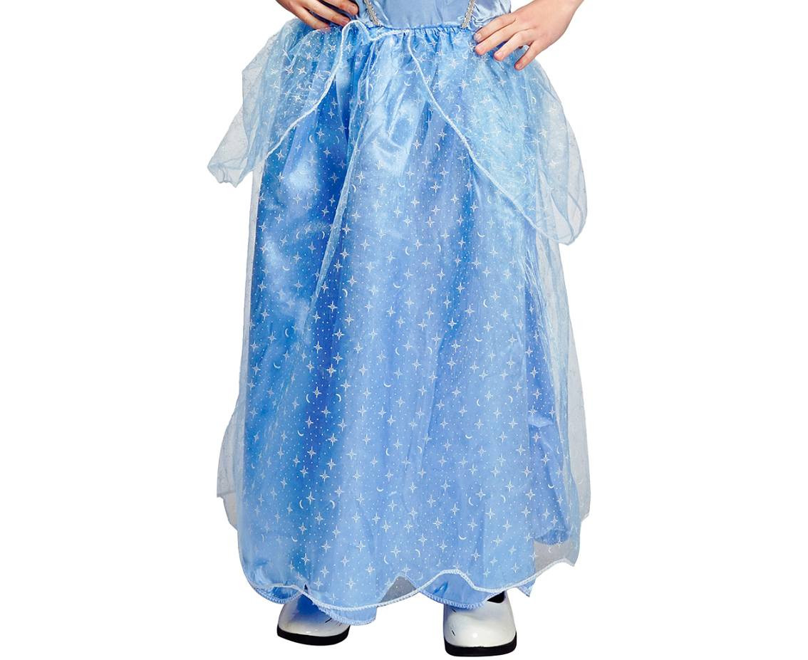 Costume for kids Blue Princess (dress) size 110/120 cm