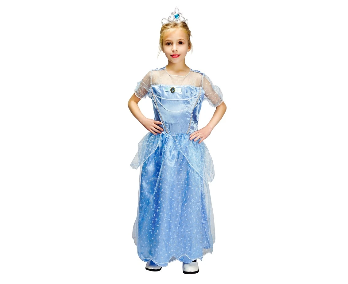 Costume for kids Blue Princess (dress) size 110/120 cm