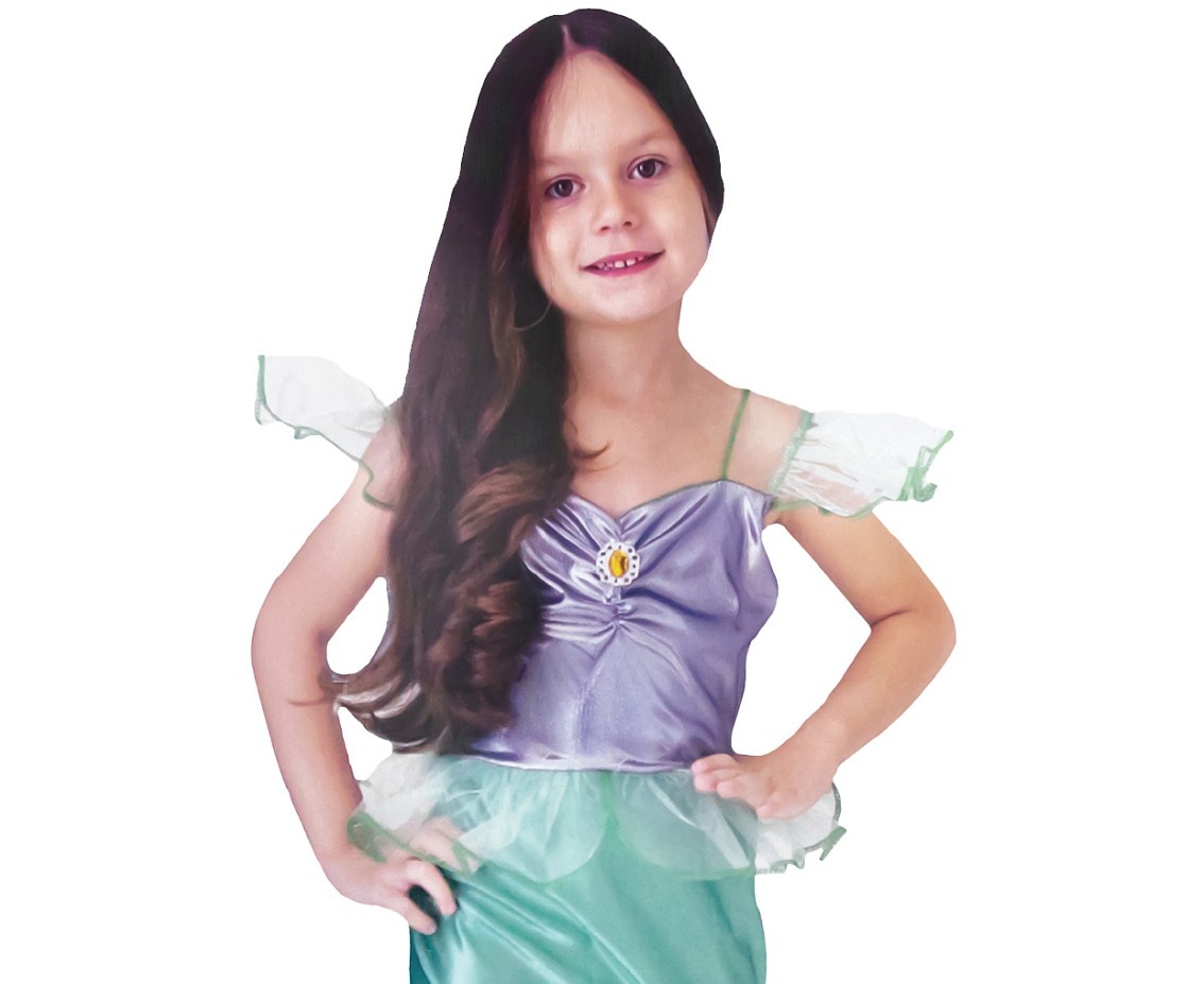 Costume for kids Green Mermaid (dress) size 110/120 cm