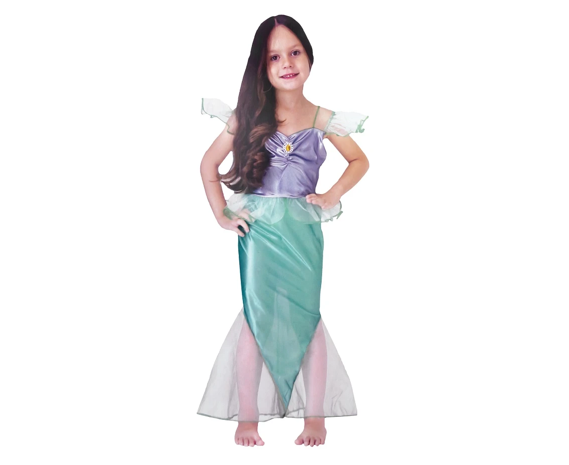 Costume for kids Green Mermaid (dress) size 110/120 cm