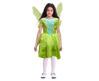 Role play-set for kids Green Fairy (dress, wings) size 130/140 cm