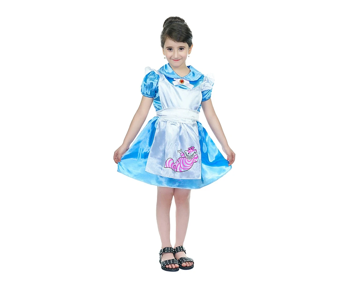 Costume for kids Girl in blue apron (dress) size 110/120 cm