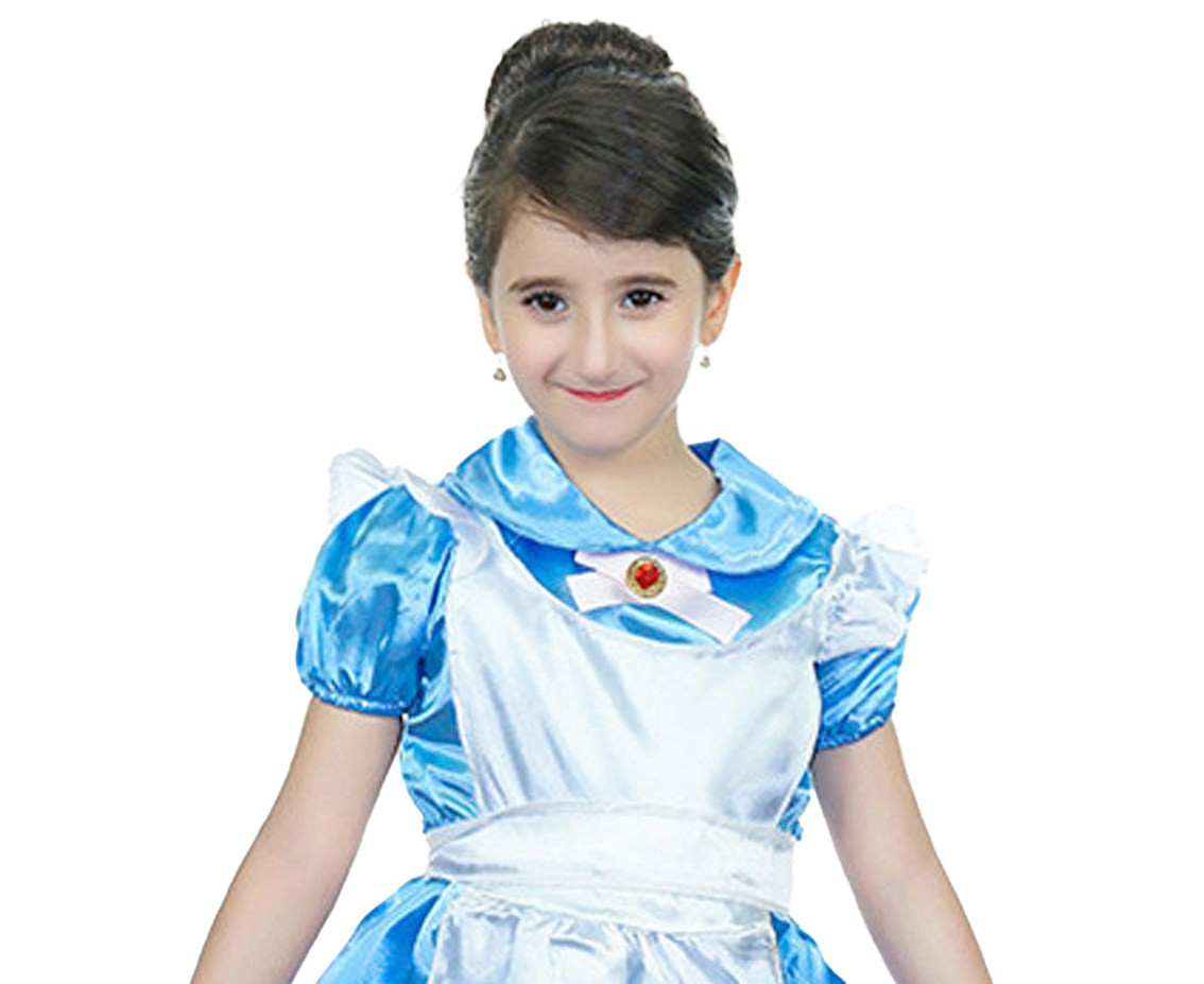 Costume for kids Girl in blue apron (dress) size 130/140 cm