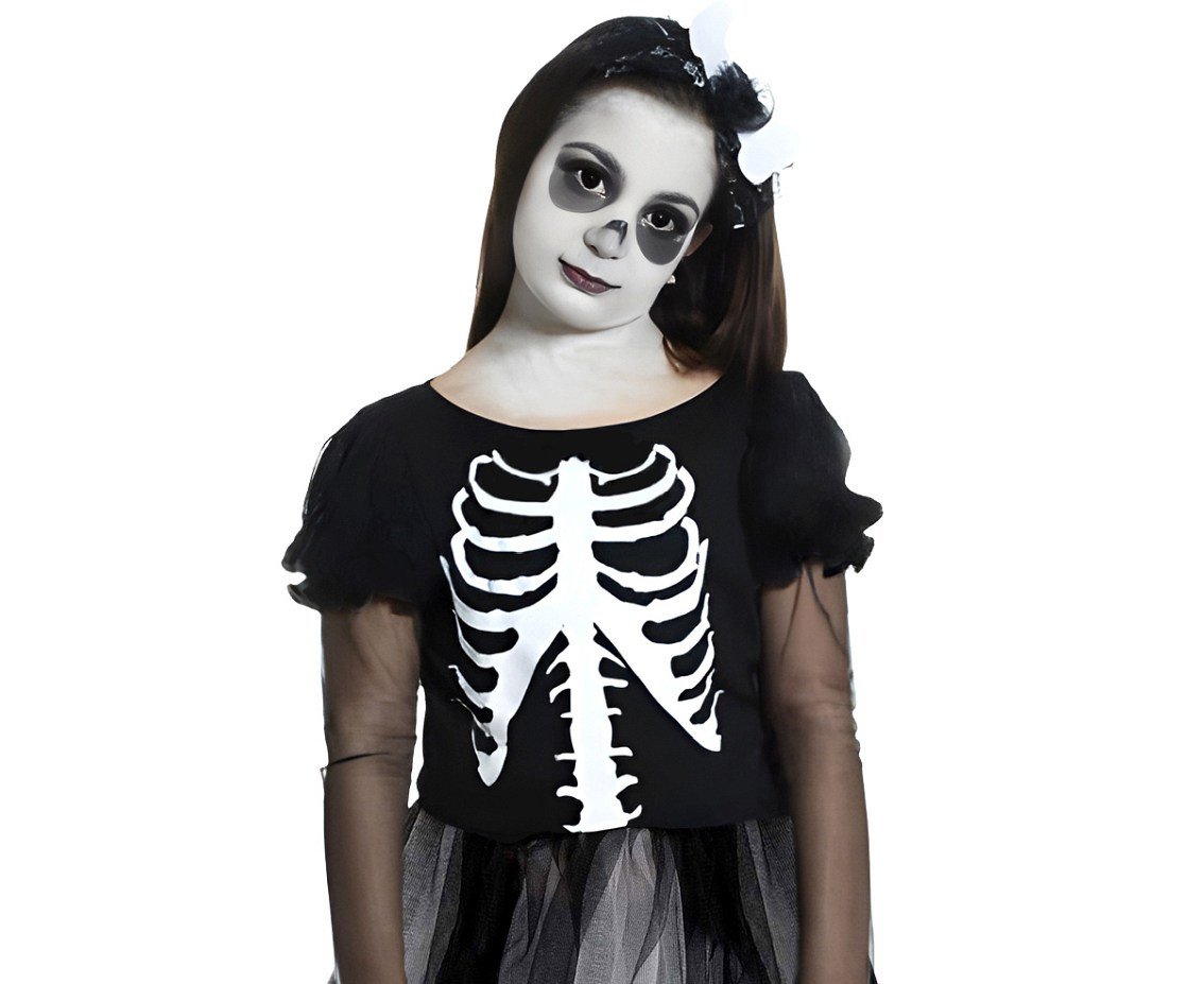 Costume for kids Girl Bonehead (dress) size 130/140 cm
