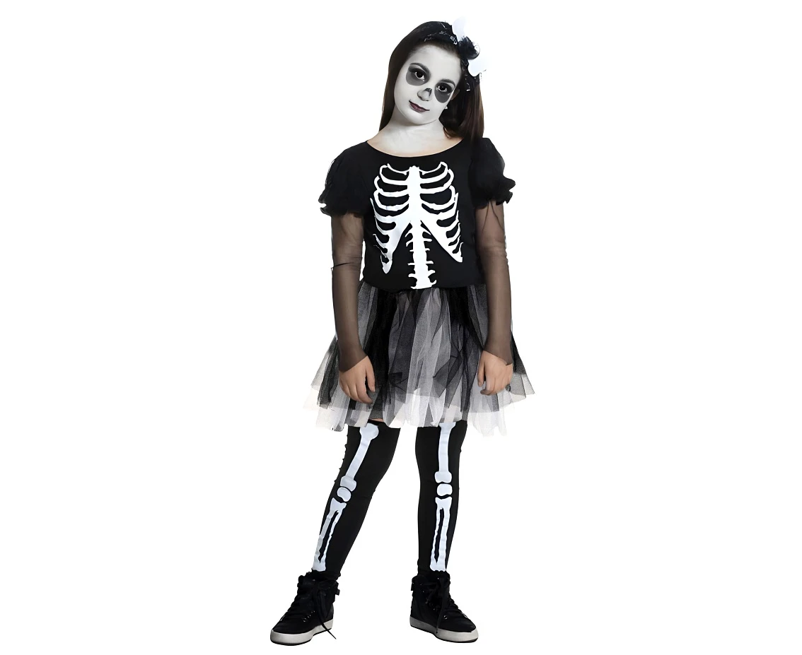 Costume for kids Girl Bonehead (dress) size 130/140 cm