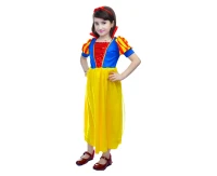 Role play-set for kids Yellow princess (headband with bow, dress) size 110/120 cm