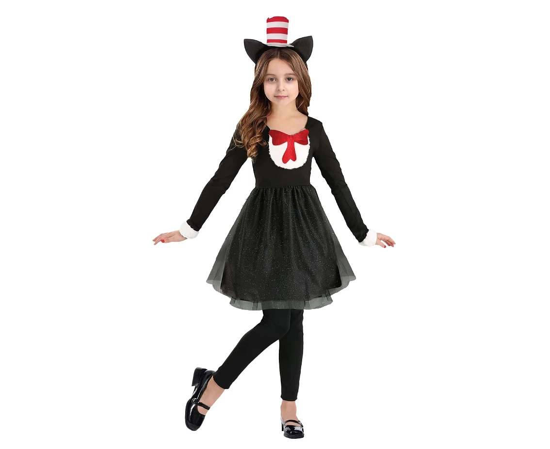 Role play-set for kids Cat girl (headband, dress, pants) size 110/120 cm