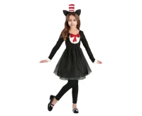 Role play-set for kids Cat girl (headband, dress, pants) size 110/120 cm