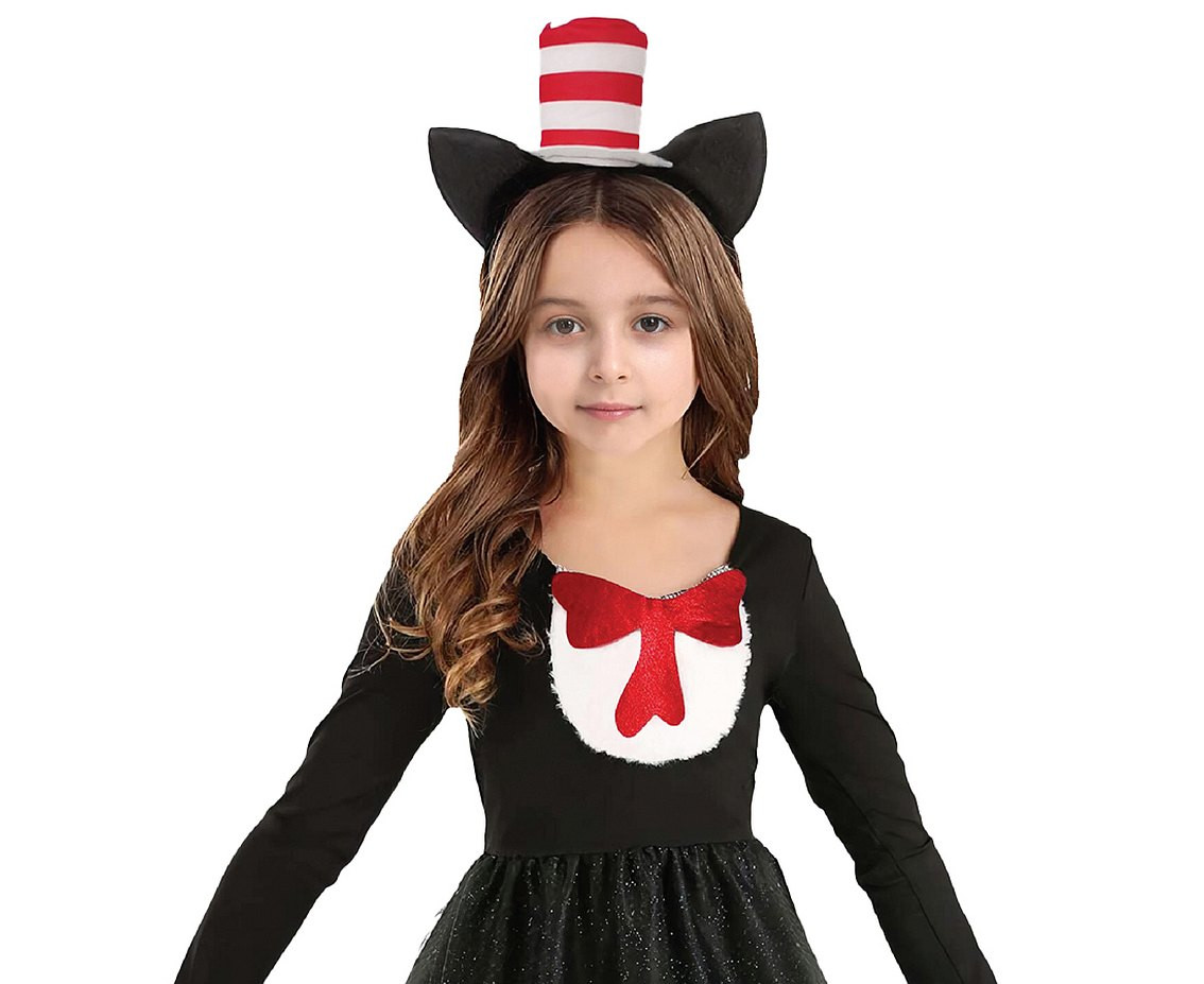 Role play-set for kids Cat girl (headband, dress, pants) size 130/140 cm