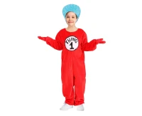 Role play-set for kids Red laughing boy (jumpsuit, gloves) size 110/120 cm