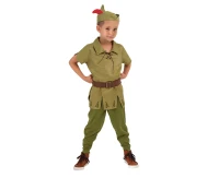 Role play-set for kids Forest hero (hat,shirt, belt, pants) size 130/140 cm