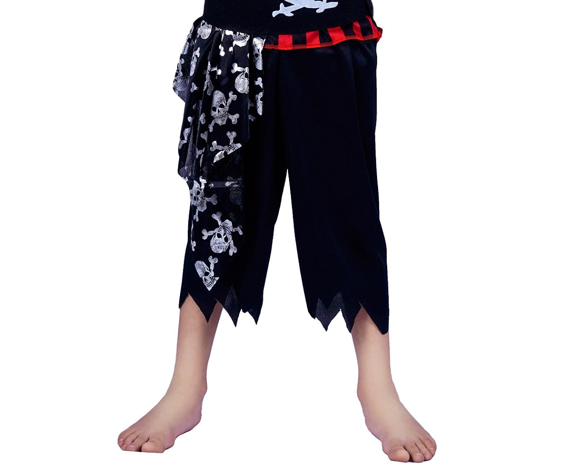 Role play-set for kids Pirate (headband, coat, belt, pants) size 130/140 cm