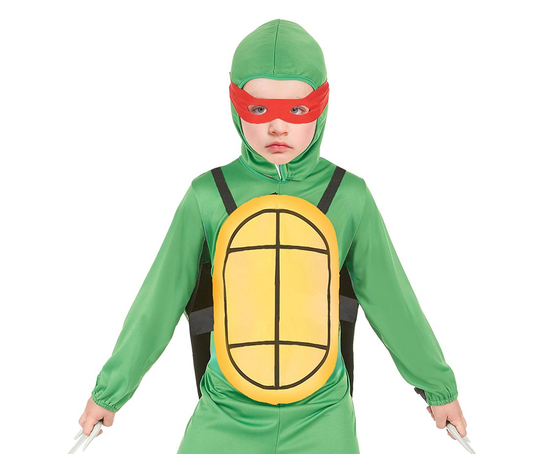 Role play-set for kids Brave turtle (eye mask, hood, jumpsuit, shell) size 110/120 cm